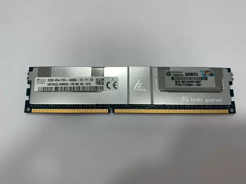 Оборудование памяти 32G 708643-B21 712384-081 32G серверная память DL360E ML350E ML350 G8