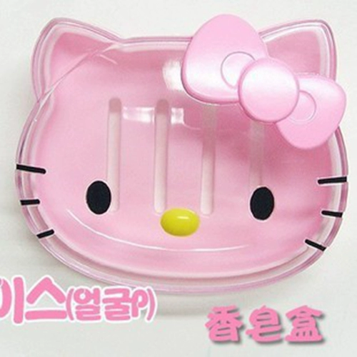 Hello Kitty, японское мультяшное прозрачное мыло, мыльница, сушилка для домашнего использования, гигиеническая прокладка для путешествий