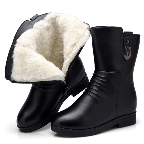 【羊毛中筒靴子】_中筒羊毛靴子图片_中筒靴子价格_搭配分享 - 爱逛街