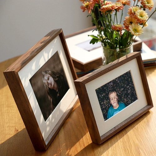 Настенная фоторамка из натурального дерева, биде, 781012 дюймов