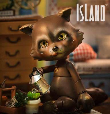 taobao agent Island Society original design genuine 12 points BJD ID11-x Little raccoon burning muscle makeup model limited to 10 free shipping