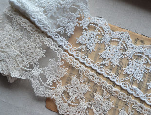 [High-quality Taiwanese version of 5-color mesh 8-9 cm wide lace lace DIY handmade accessories I-03F04