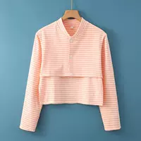 Немецкие бархатные длинные рукава [оранжево-розовые полосы]