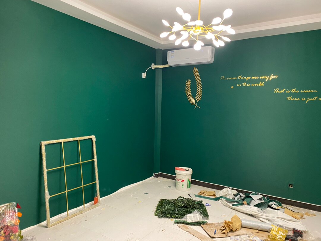 素色纯色无缝壁布现代美式欧式墨绿色祖母绿客厅卧室书房背景墙布