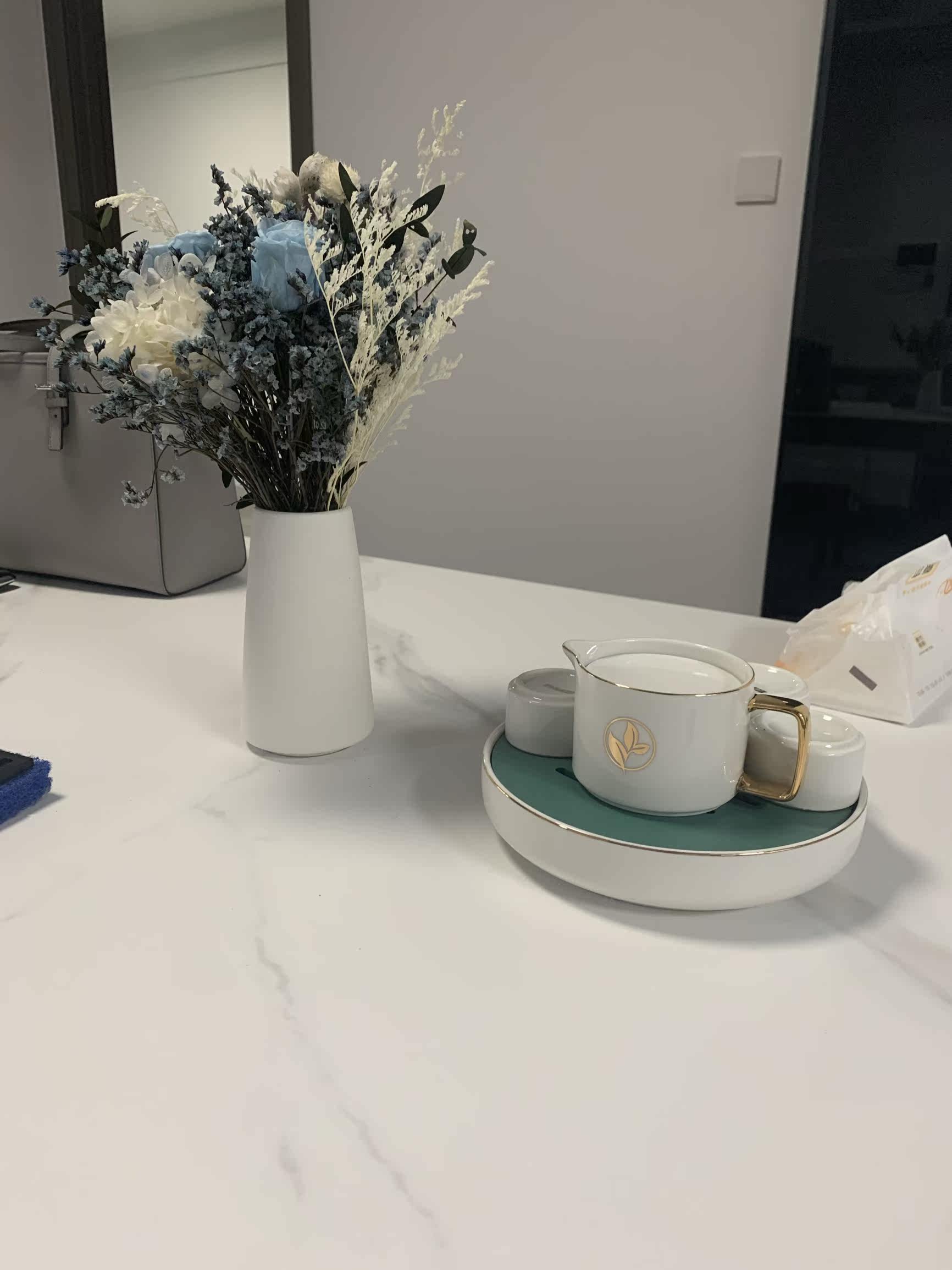 永生玫瑰尤加利乾燥花花束網紅擺件真花滿天星繡球水晶草家居裝飾