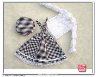 taobao agent Cocoa BJD baby jacket 3 points, 4 points, 6 points DDM/DDL small square strap skirt