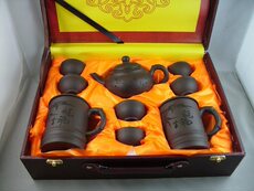 Чайный набор 宜兴茶壶套壶●陶醉轩〓冲五钻超值祝福套壶★紫砂茶壶