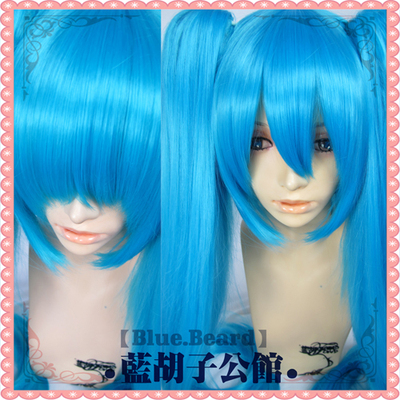 taobao agent [Blue beard] V Family Mountain Camellia Miku/Russian Set Baby/Blue COS Wig