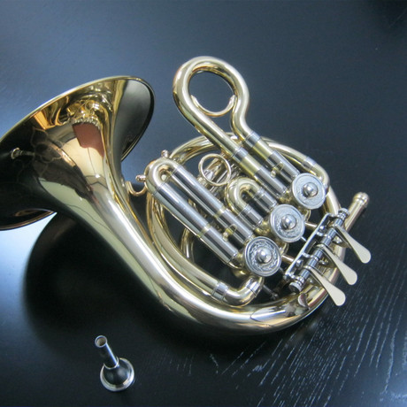 迷你型小圆号 降bb调 (迷你小圆号} 黄铜雕花 [专业使用]