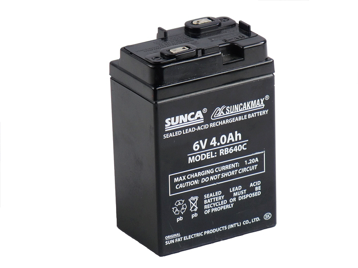 

Аккумулятор для фонарика Sunca rb640c 6v4ah 6V