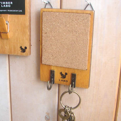 壁挂装饰小木板 软木留言板钥匙钩/便签夹 2款可选 日单zakka杂货