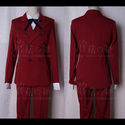 taobao agent Oly-Katan Fate Zero Tosaka Shichen Dark Red suit COSPLAY clothing customization