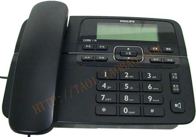 

Проводной и DECT-телефон Philips CORD118B CORD 118