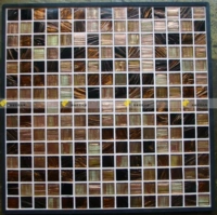 [Музей Mosaic Art] Золотая линия мозаичная стеклянная хрустальная хрустальная плитка фоновая стена туалет TG3401