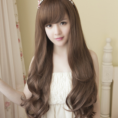 【女生假发套】_长发头套图片_圆脸假发套价格_搭配分享 - 爱逛街