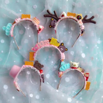 taobao agent YOSD BJD Salon doll cream hair hoop 4 points, 6 minutes, 3 points can be customized 1/4 1/6 candy deer headwear