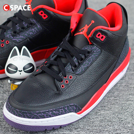 『c-space』jordan 3 bright crimson aj3 黑红 136064-005