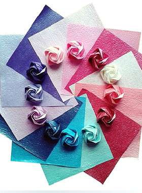 孙*锁   发布了  闪亮荧彩时尚珠光正方形儿童手工美劳剪折纸千