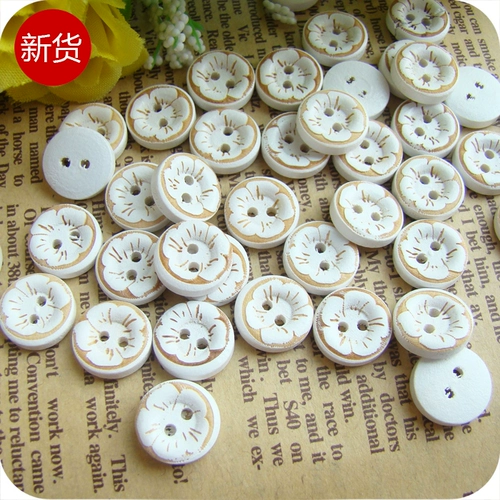 Huayu Button Butte Small Guckle Свитер пряжка Глаза Деревянная пряжка из дерева DIY DIY Деревянная пряжка открытая рубашка пуговица детская пуговица