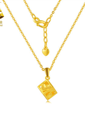 爱逛***01   发布了  【中国黄金】足金首饰恋爱魔方套链黄金