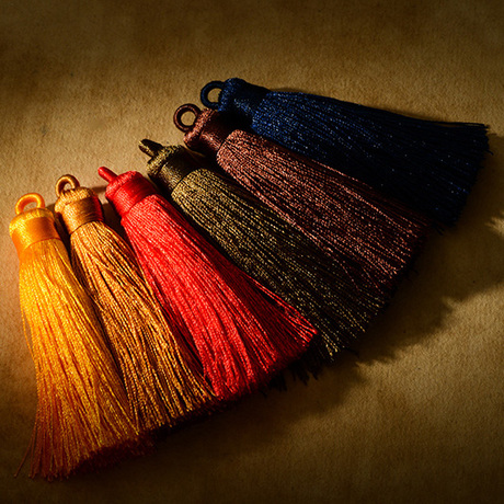 纯手工编织缠绕线环流苏,线 diy饰品手链包挂车挂吊穗藏式三通配件