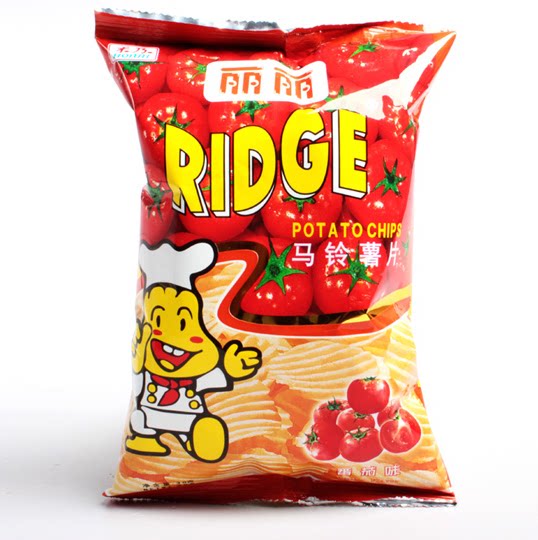 30g丽丽薯片番茄味,烧烤味,香辣味 小包零食
