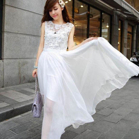 【雪纺连衣裙】_大摆连衣裙图片_女连衣裙价格_搭配分享 - 爱逛街