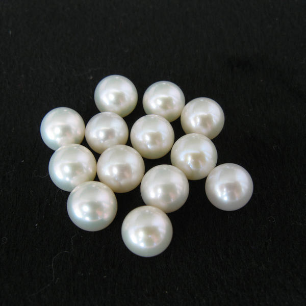 Белые бусины из жемчуга, аксессуары, подвеска, кольцо, серьги, 7-8-9мм, DIY