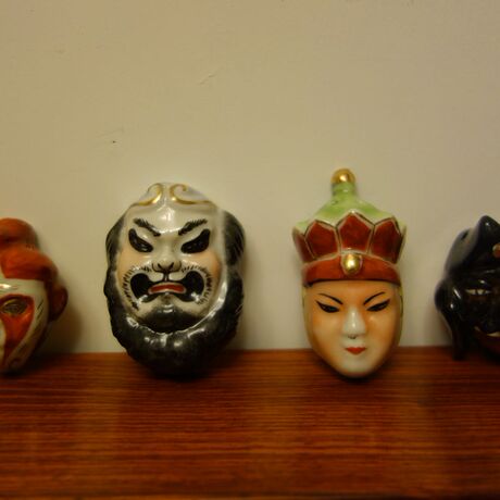 西游记唐僧师徒陶瓷脸谱挂件 孙悟空猪八戒沙僧