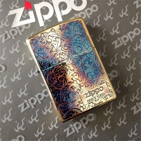 【夜色】zippo 原裝正品 日版 燻銅鍍金 限量 唐草