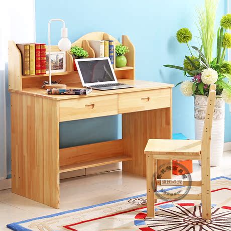 【学生写字桌】_台式写字桌图片_实木松木学习桌价格_搭配分享 - 爱