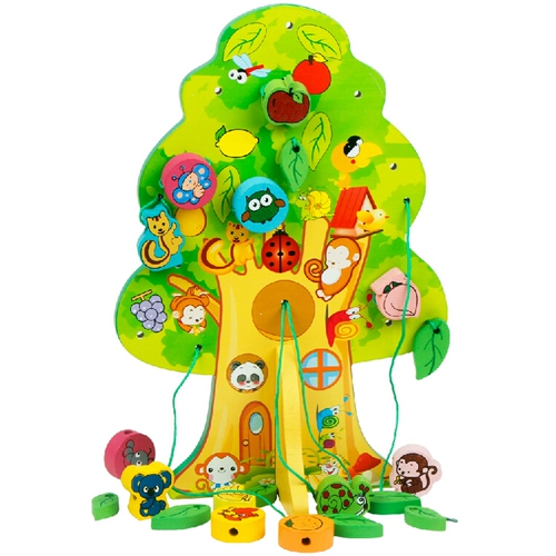Деревянная интеллектуальная игрушка для детского сада для школьников с бусинами, 1-3-6 лет, раннее развитие