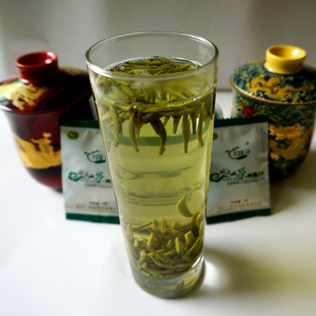 四川一枝春峨眉山茶川沐28特级100g袋装生态绿茶叶2016新茶包邮