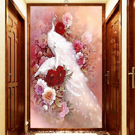 【砖石十字绣】_贴钻钻石十字绣图片_孔雀钻石十字绣价格_搭配分享