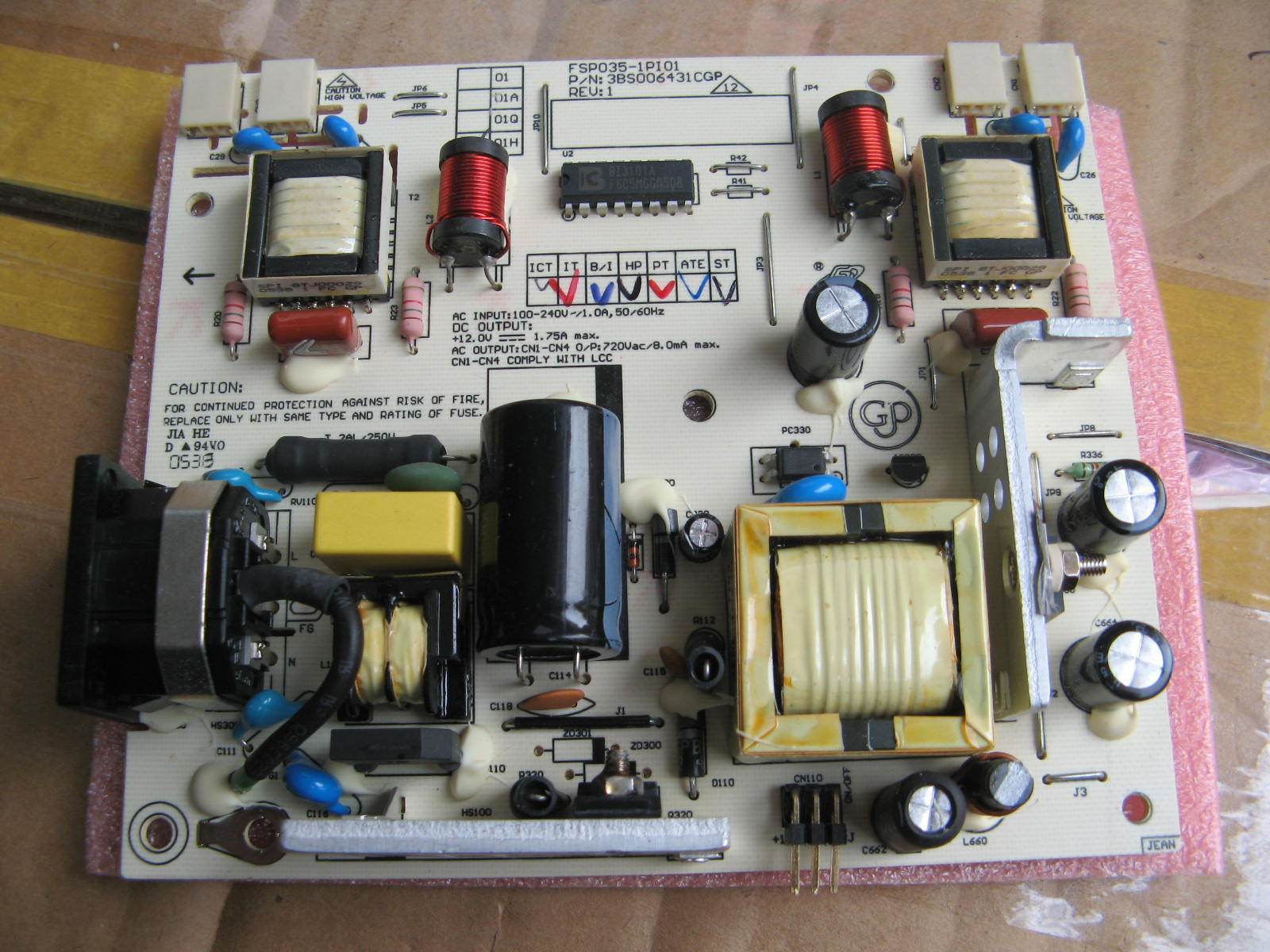 

LCD, CRT аксессуары VX912 VX924 FSP035-1PI01 B2]