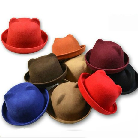 【可爱帽子】_女士小圆帽图片_可爱猫耳朵帽子价格_搭配分享 - 爱逛街