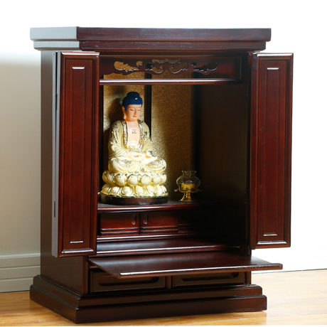 实木家具带门财神观音佛柜神柜佛龛吊柜供台供桌神台神龛盒柜