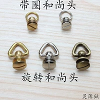 Кольцо чистого латунного ремня монах с кожами для ногтей с примерями с кожаным пакетом