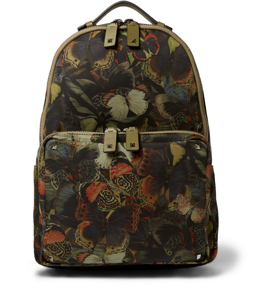 

рюкзак VALENTINO mrporter516917 Leather Trimmed Butterfly-