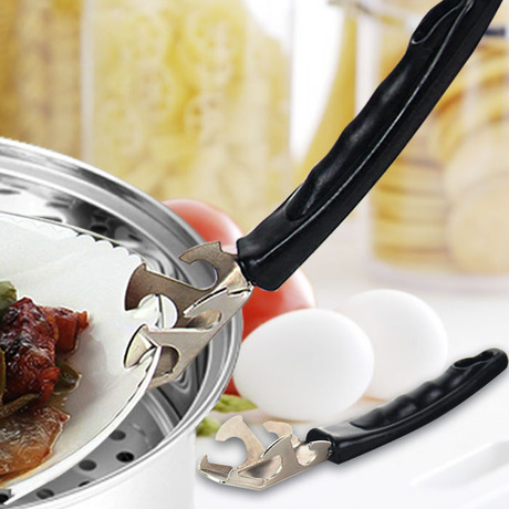 多功能创意实用厨房夹碗器碗碟夹塑料柄防烫隔热取碗器盆碗夹碗