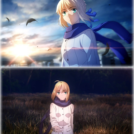 现货|fate/stay night saber 冬季呢绒白色常服 cosplay服装