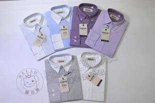 Gulliver Autumn Cotton Shirt for Elementary School Students, Uniform, Suitable for Teen, Long Sleeve