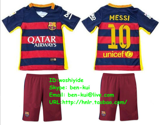 

Футбольная форма OTHER 15/16 Barcelona Child Kids Home Kit 11 NEYMAR JR MESSI