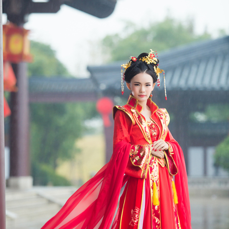 【朝颜】鸾凤和鸣 婚服 cos古装情侣 女拖尾华丽宋凝姜沉鱼