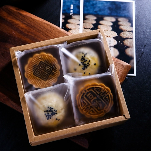 100 Mooncake Egg Yolk упаковочный пакет Self -Bocket Cook Cake Package Пакет упаковка середина подарочного фестиваля