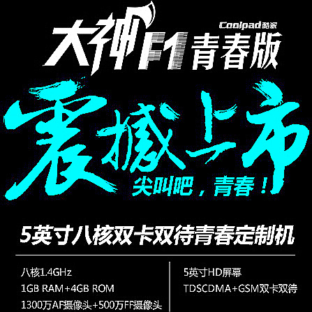 

Мобильный телефон Coolpad 8297D F1 1300W 3G