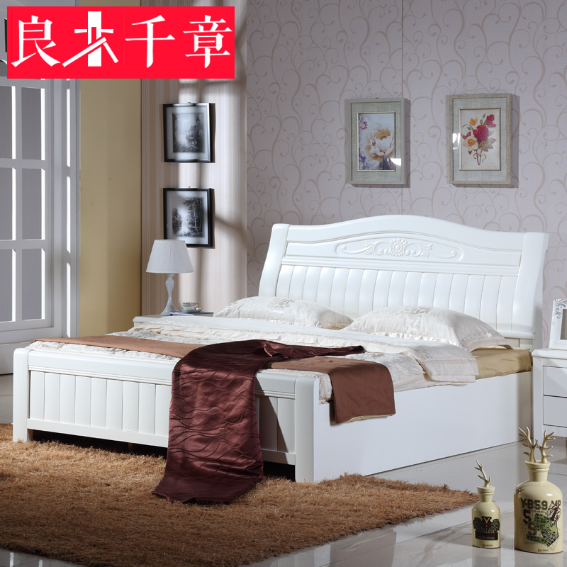 

Кровать из массива дерева Hongyi furniture 1.8