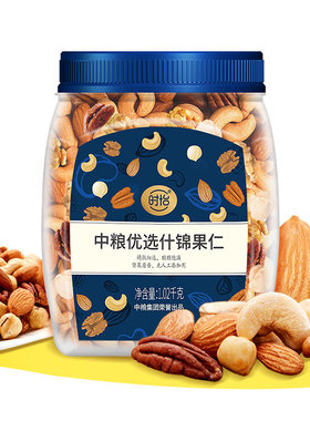 新农哥 每日果仁180gx2盒 草莓苹果混合坚果仁零食 30g独立小包