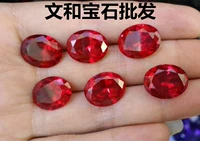 Красный драгоценный камень восемь эллипса лица с лицом лицевого лица 4x6--15x20 мм вставки гипса Dylasia с камнями с камнями