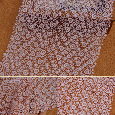 taobao agent Clothing auxiliary materials 25cm wide pink water -soluble lace lace HB15112523 3 yuan/meter